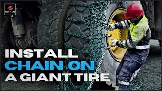 How to Install Chain On a Big Tire? Watch Now This Crazy Idea