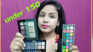 Sfr color eye shadow palette under 150rs 50% cuffs & lasher  Jyoti tutorial