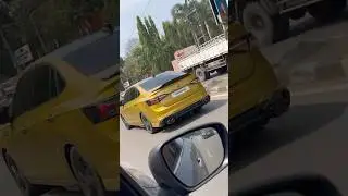 Yellow Virtus on the Run! Custom Rear bumper with diffuser. Best modified Virtus.VW Virtus GT Review
