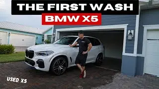 Мойка нашего лучшего семейного внедорожника BMW X5 | Первая мойка GC05 X5