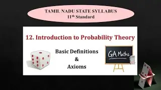 11th Maths I TN State Syllabus | 12. Probability Theory | Basic Definitions & Axioms 