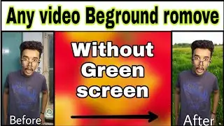 How to Change Video Background without Green Screen | Video background change#Technicalasif