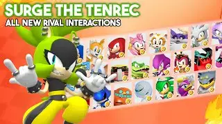 Surge the Tenrec - All New Rivals Interactions in Sonic Racing: CrossWorlds
