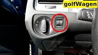 VW Golf 7 headlight adjustment switch replacement