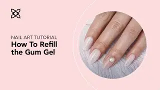 BLUESKY Nail Design Tutorial - How To Refill the Gum Gel