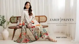 Zarif Unstitched Collection 2024 | Printed Chiffon | Pakistani Clothing uk