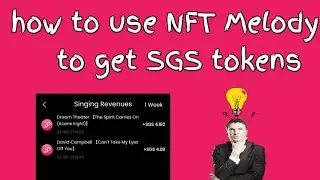 cara menggunakan NFT Melody untuk mendapatkan token SGS