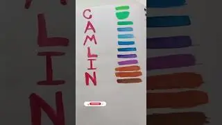 Camel Water Colour Cakes Swatches | 24 Shades | #reviewmonday #camel #watercolor #stationery
