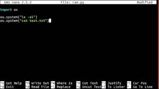 Learn Python - os.system, system commands