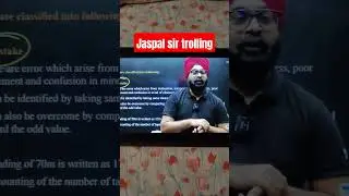 jaspal sir trolling student #viral #unacademy #jaspal_singh #madeeasyfaculty