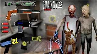Using All New Weapons To Kill Granny & Grandpa and Granny Pet Dog | Granny 2 Return