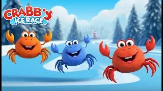 Crabby Coco and Wally&rsquo;s Ice Race 🦀❄️🏁 | 3D Animated Nursery Rhyme for Kids