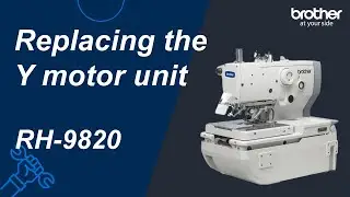 Replacing the Y motor unit [Brother RH-9820]