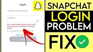 Snapchat Login Locked? 🔐 | Too Many Failed Attempts Fix 2025 🚀 | Account Access Problem Solved