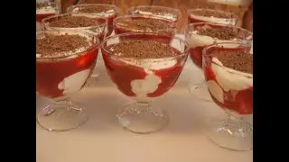 Десерт с малиной. Маринкины творинки. Всем МИРА и Добра!
