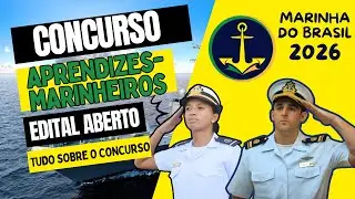 Concurso Marinha 2026 ABERTO | Aprendizes-Marinheiros | 850 Vagas | Nível Médio