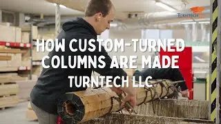 How Custom-Turned Wood Columns are Made - Behind the Scenes at Turntech LLC