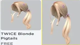 How To Get Twice Blonde Pigtails Free Items In Roblox.