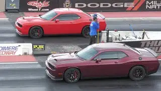 Hellcat Redeye vs Hellcat - drag racing