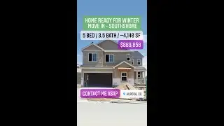 Quick Move In Available Winter I Southshore I 5 Bed I 3.5 Bath I ~4,140+ SF I 2 Garage I Aurora, CO