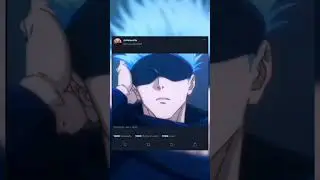 twitter template gojo anime🥵🤤 editing #trending #shortvideo #jujustukaisen