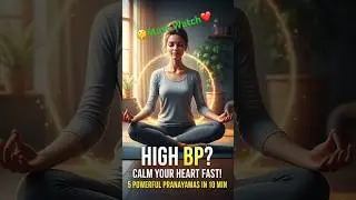 5 Pranayamas to Reduce Blood Pressure & Heart Rate Naturally #healthylifestyle  #shorts