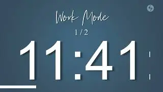1 hour Blue Design Pomodoro Technique - Study / Work / Focus Timer (2 sets)
