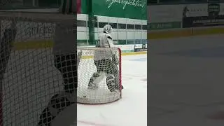 Mans Goos at the Stars 2025 Dev Camp. #GoalieGearSnob #DallasStars #DevCamp