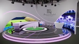 Virtual studio design #تصميم_استديو-افتراضي-للبرامج_والاخبار