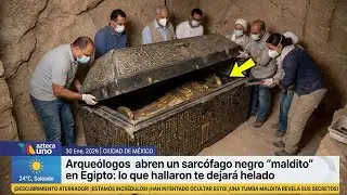 Arqueólogos abren un sarcófago negro 'maldito' en Egipto: lo que hallaron te dejará helado