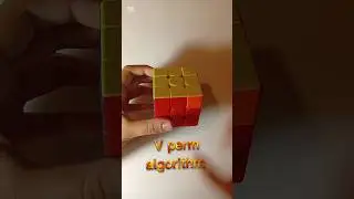 Easiest rubiks cube V perm algorithm !!! | PLL step of CFOP method!