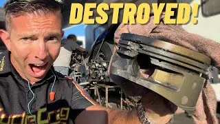 NITRO HARLEY EATS ENGINE! Inside Pit Access!