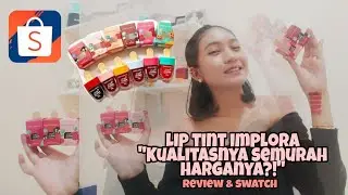 LIP TINT IMPLORA CUMA 14.000 ?! Ternyata pas di pake kok gini | review & swatch | Indonesia