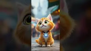 The Little Orange Cat's Journey through the Magical Market!