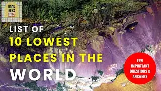 List Of Lowest Places On Earth That Is Below Sea Level. #geography #nature #worldgk #thingstoknow