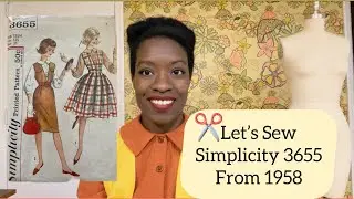 Sewing a 1950’s fall Jumper Dress and Blouse (simplicity 8655)