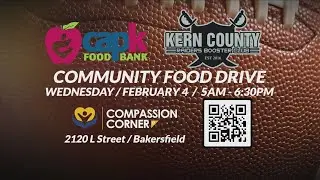 Community food drive at compassion corner