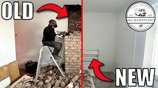 BEDROOM TRANSFORMATION in 12 MINS !!! | Chimney Removal | FULL VIDEO | FATHER & SONS...