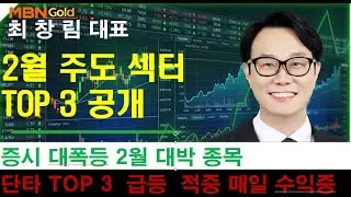 [MBN골드 최창림] 2월은 이섹터 보세요. TOP3공개 #삼성전자 #sk하이닉스 #한미반도체 #에코프로 #레인보우로보틱스