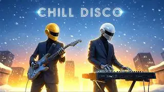 Winter Skyline Funk & Chill Disco Reflections ❄️ DAFT PUNK TRIBUTE