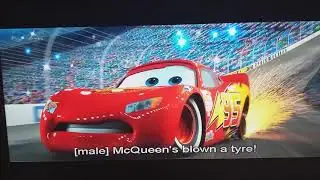 Cars Lightning McQueen Blows His Tyres With Audio Description