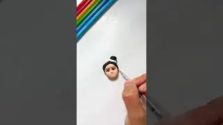 Durga maa face making with clay|how to make Durga maa with clay|#navratri#shorts#clayart#Rkriti