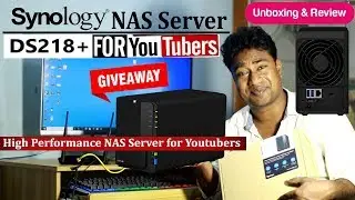 Synology Diskstation DS218+ | Best Network Attached Storage for Youtubers ! Giveaway  of DS218j NAS