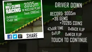 Hill Climb Racing: Jeep & Nuclear Plant 3005m (WR)