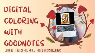 Discover the art of Digital coloring - cottagecore digital mushroom book without pen
