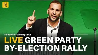 WATCH LIVE: Green Party leader Zack Polanski leads rally in Gorton and Denton