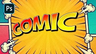 How to create COMIC BOOK STYLE text in photoshop | Urdu/Hindi