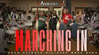 AAMB Marching In  | Atlanta All-Star Mass Band 2025 | 4K 2160p 🔥🎥🎬‼️