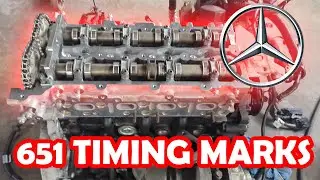 Mercedes C180 CDI 651 TIMING GUIDE with special tools (No chain replacement)