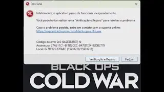Corrigir erro 0x0 0x2E3825E7 N e deixar o jogo call of duty cold war em portugu&ecirc;s br.